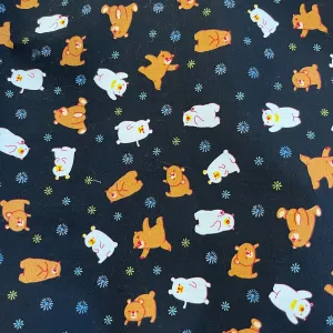 100% Cotton - Little Bear  - £6.50 Per Metre -  Sold by Half Metre