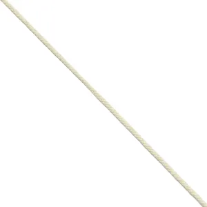 2.8mm Cotton Braided Round Cord - Natural and White (100M Roll)