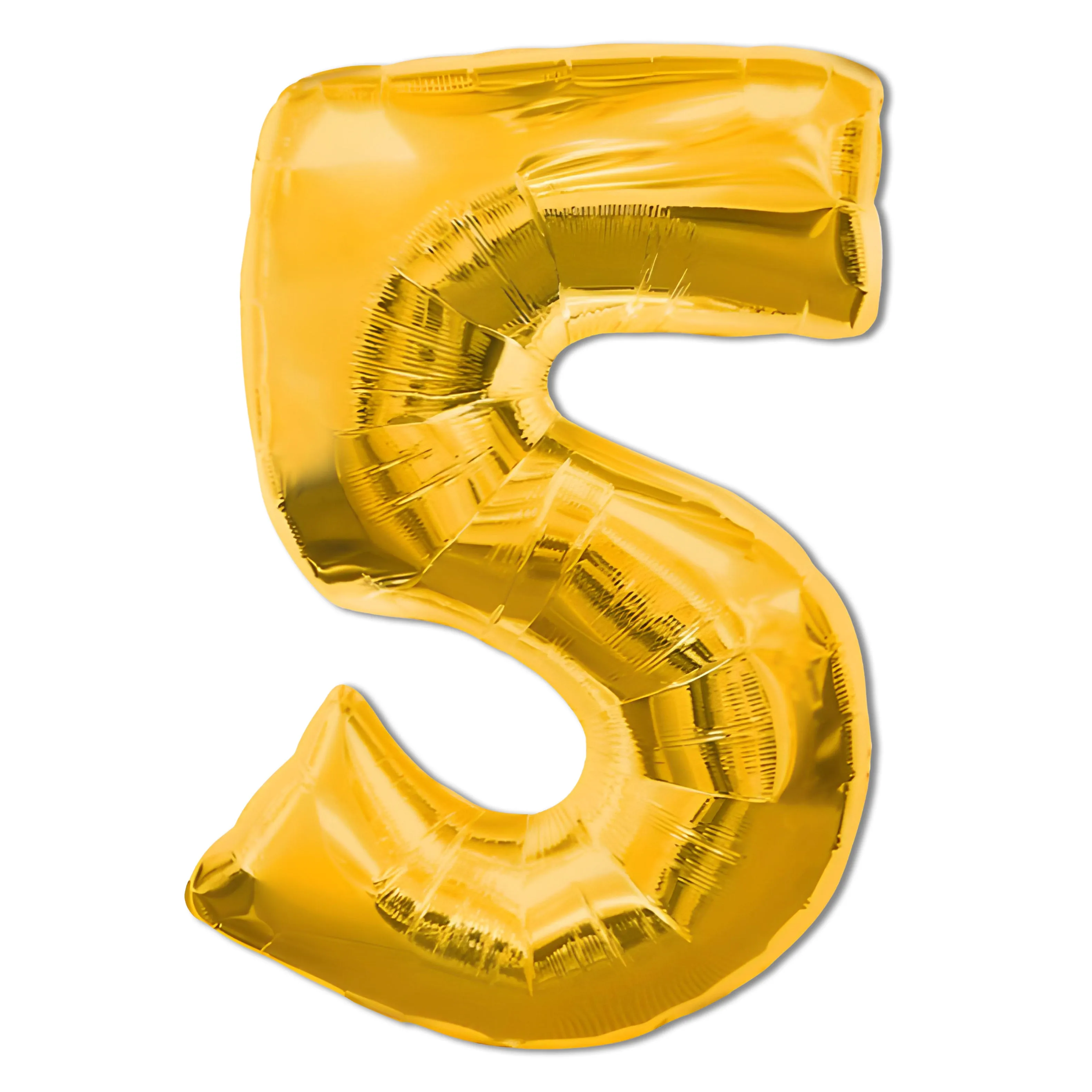 40 inch Number 5 - Gold Balloon