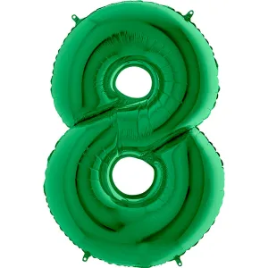 40 inch Number 8 - Green Balloon