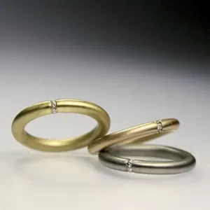 5 Diamonds Loop Ring