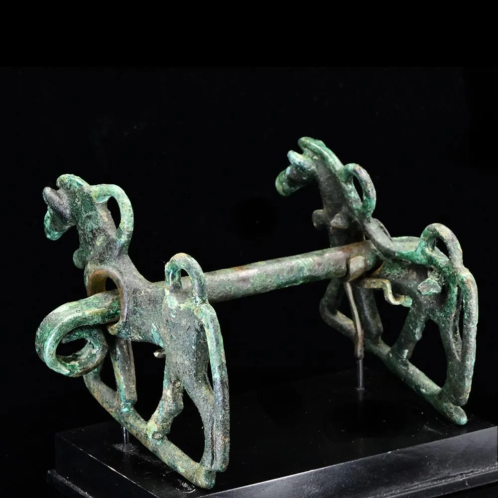 A Luristan Bronze Horse Bit, ca. 1st millenium BCE