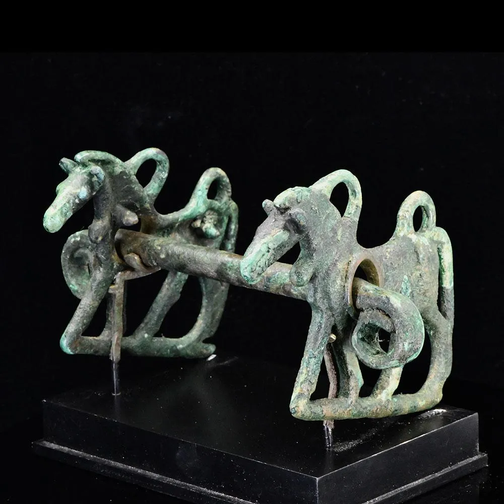 A Luristan Bronze Horse Bit, ca. 1st millenium BCE