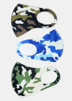 Adult Size Re-Usable Retro Print Face Mask