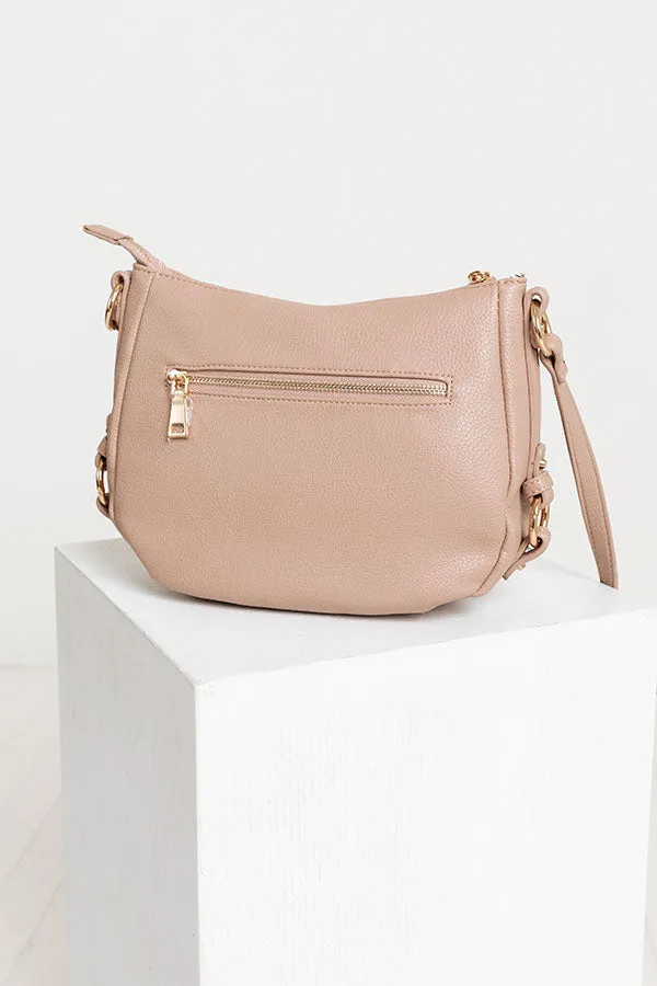 Adventure In The Air Faux Leather Crossbody In Dusty Purple