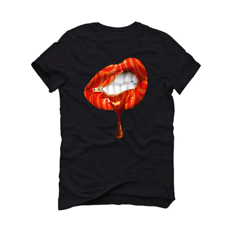 Air Jordan 12 “Brilliant Orange” | illcurrency Black T-Shirt (LIPS UNSEALED)