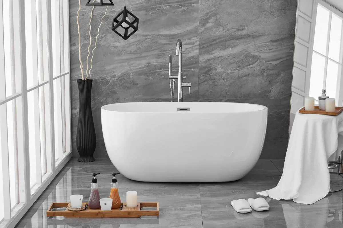 Allegra 54" Soaking Roll Top Bathtub