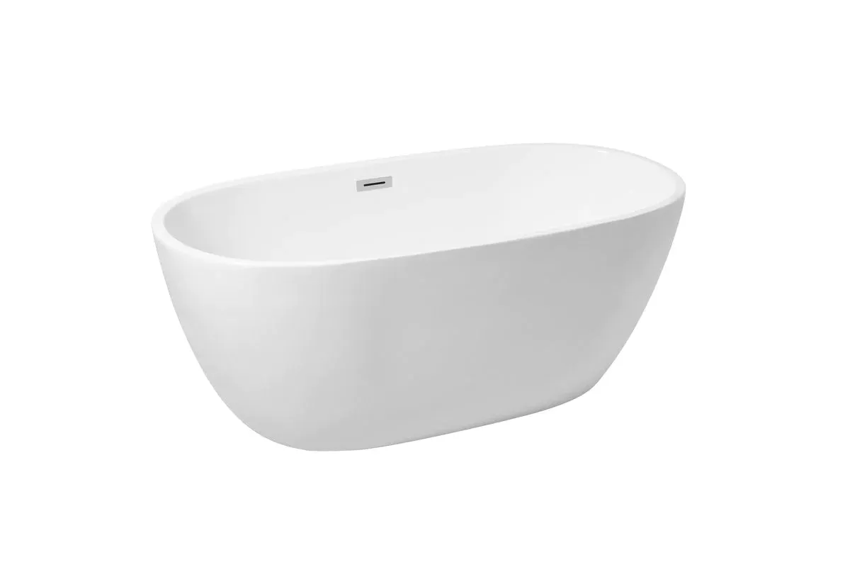 Allegra 59" Soaking Roll Top Bathtub