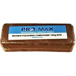 Aluminium Alloy Brass 100g Metal Polishing Buffing Compound Brown - Pro-Max