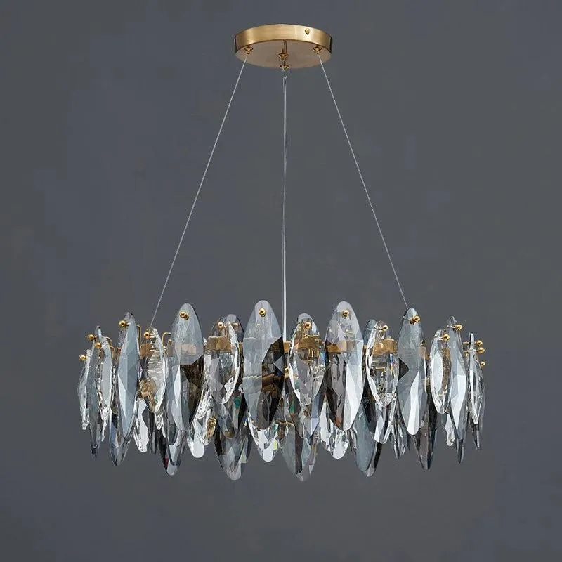 Amber Crystal Chandelier