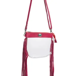 Azura Clear Bag in Magenta S-9554