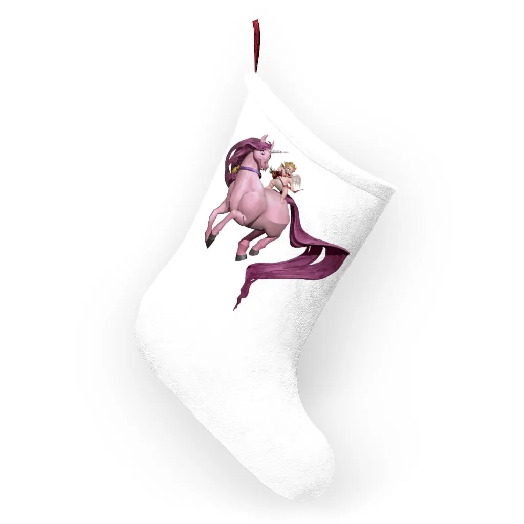 Baby Cupid and Horse Christmas Stockings