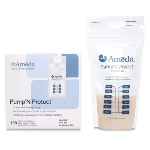 Breast Milk Storage Bag Ameda® Pump 'N Protect™ 6 oz. Plastic - Ameda Inc  Mfr# 800M02