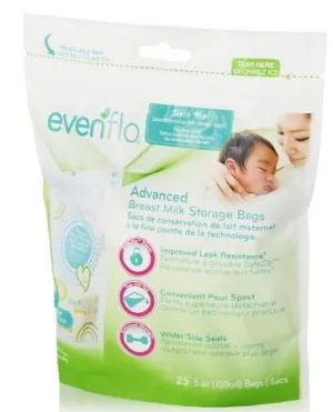 Breast Milk Storage Bag Evenflo 5 oz. Food Grade  - Midway Importing Inc  Mfr# 5242211