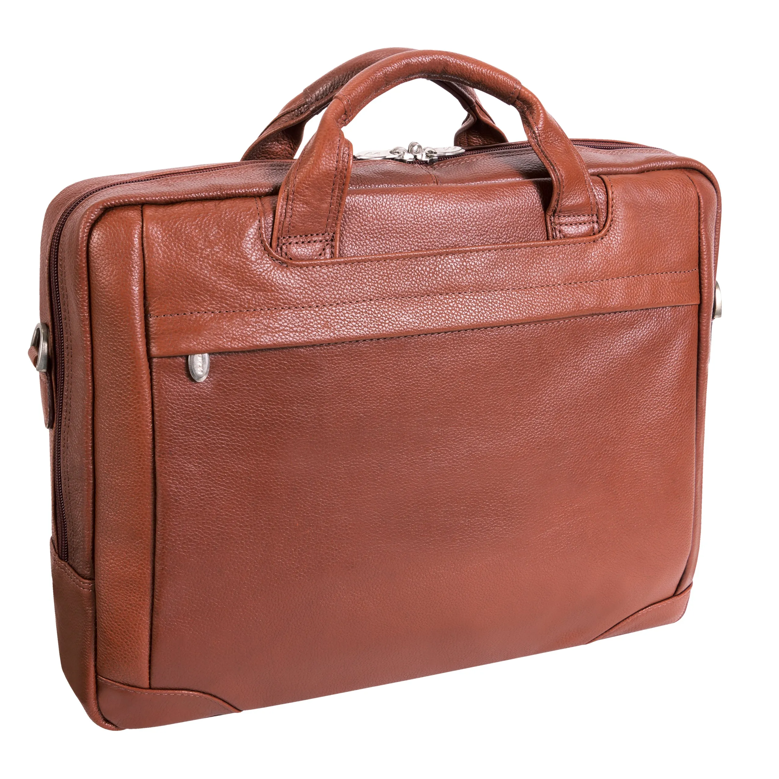 BRIDGEPORT | 17" Large Leather Laptop & Tablet Briefcase