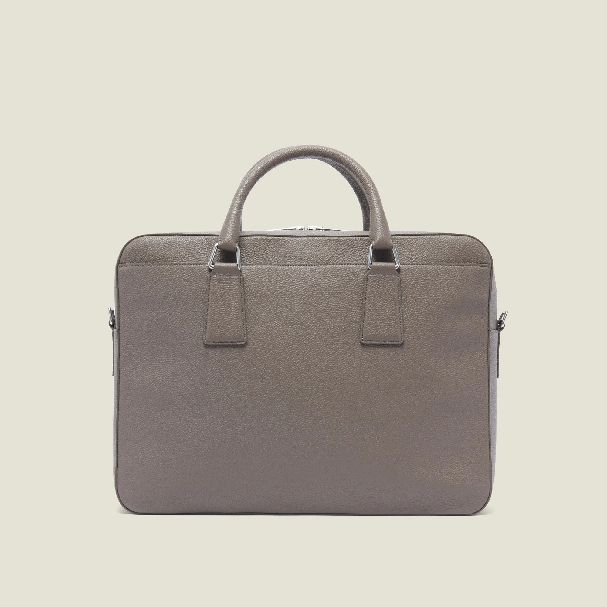 Briefcase en cuir grainé