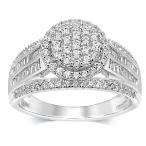 Brilliant Channel Ring with 1.00ct of Diamonds in 9ct White Gold