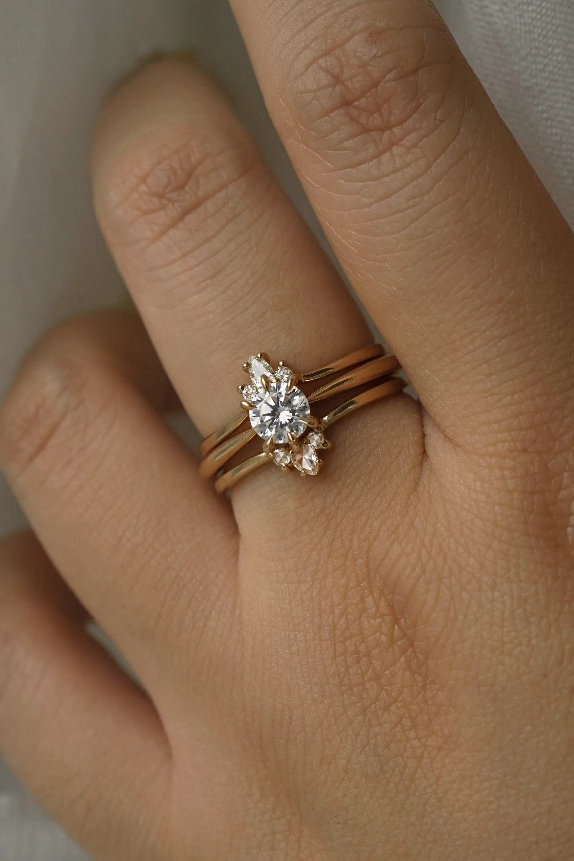 Brilliant Pear Aika Ring