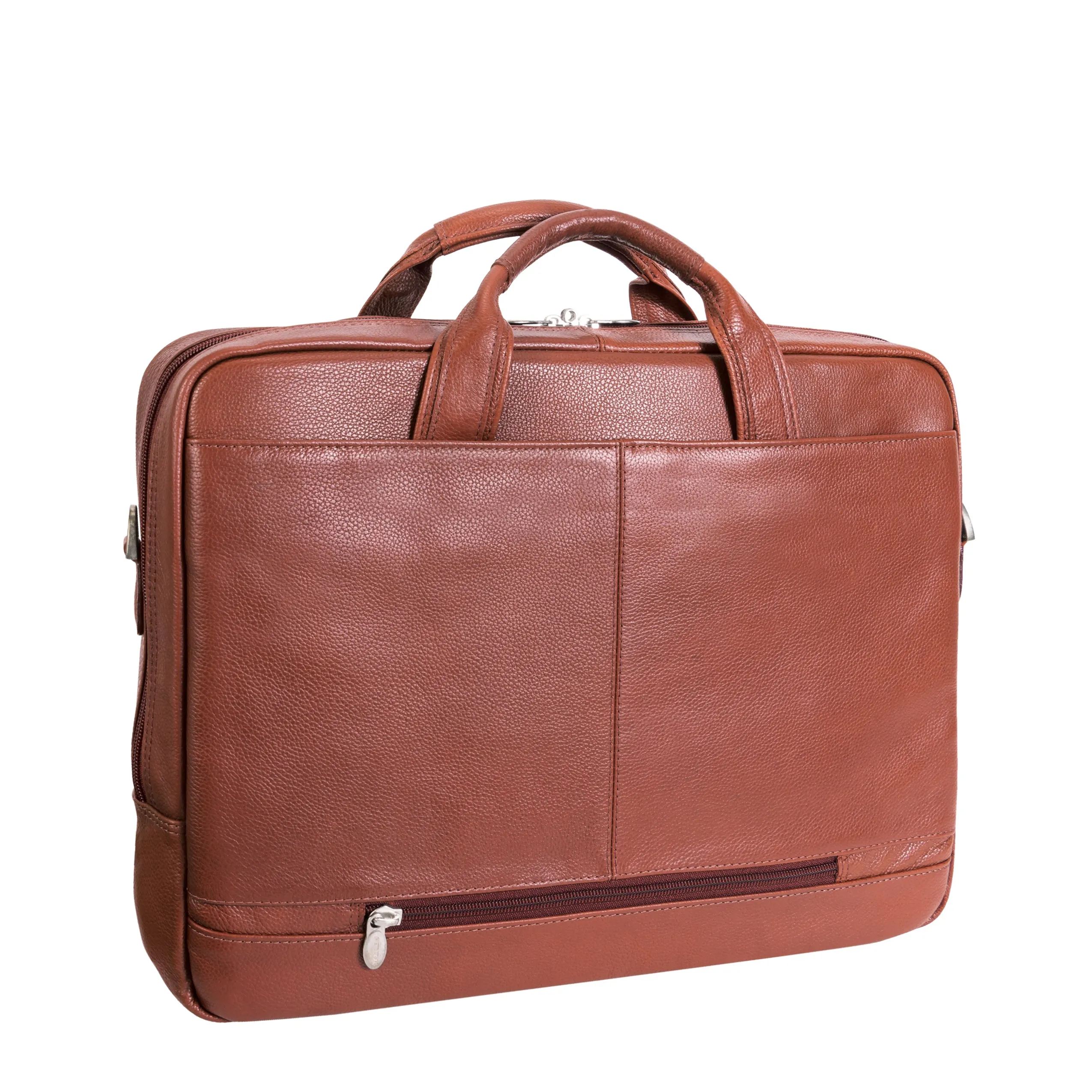 BRONZEVILLE | 15" Medium Leather Laptop & Tablet Briefcase