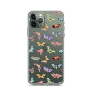 Butterfly Clear iPhone 15 14 13 12 Pro Max Case, Moth Cool Transparent Print Cute Gift Aesthetic iPhone 11 Mini SE XS XR X 7 8 Cell Phone