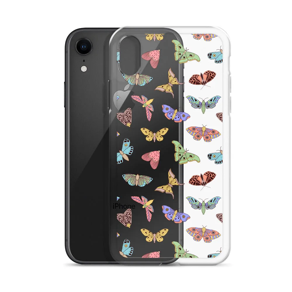 Butterfly Clear iPhone 15 14 13 12 Pro Max Case, Moth Cool Transparent Print Cute Gift Aesthetic iPhone 11 Mini SE XS XR X 7 8 Cell Phone