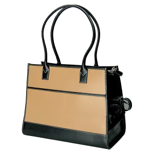 Camel & Black Leather Carrier