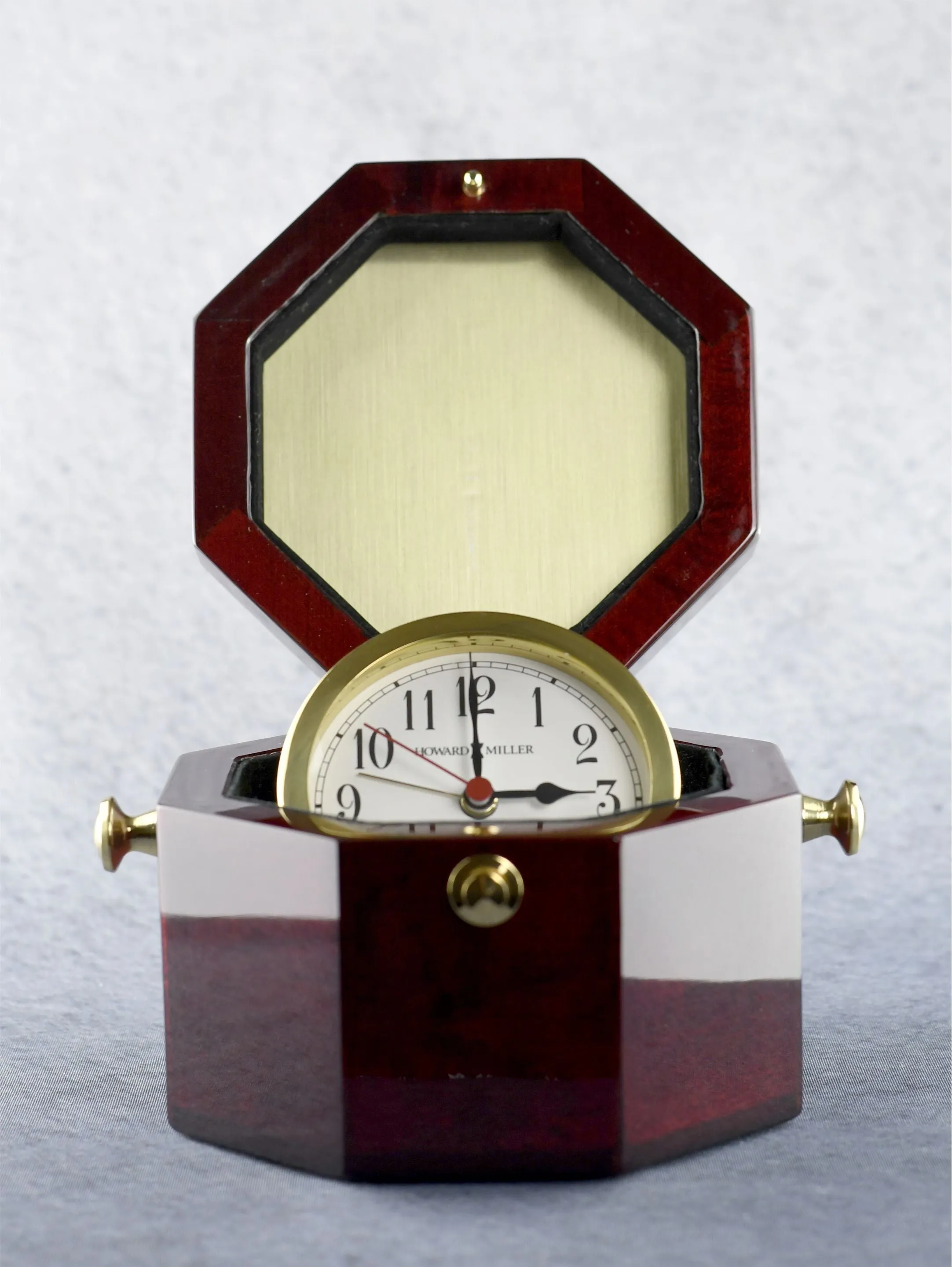 Captains Clock Encased in Cherrywood