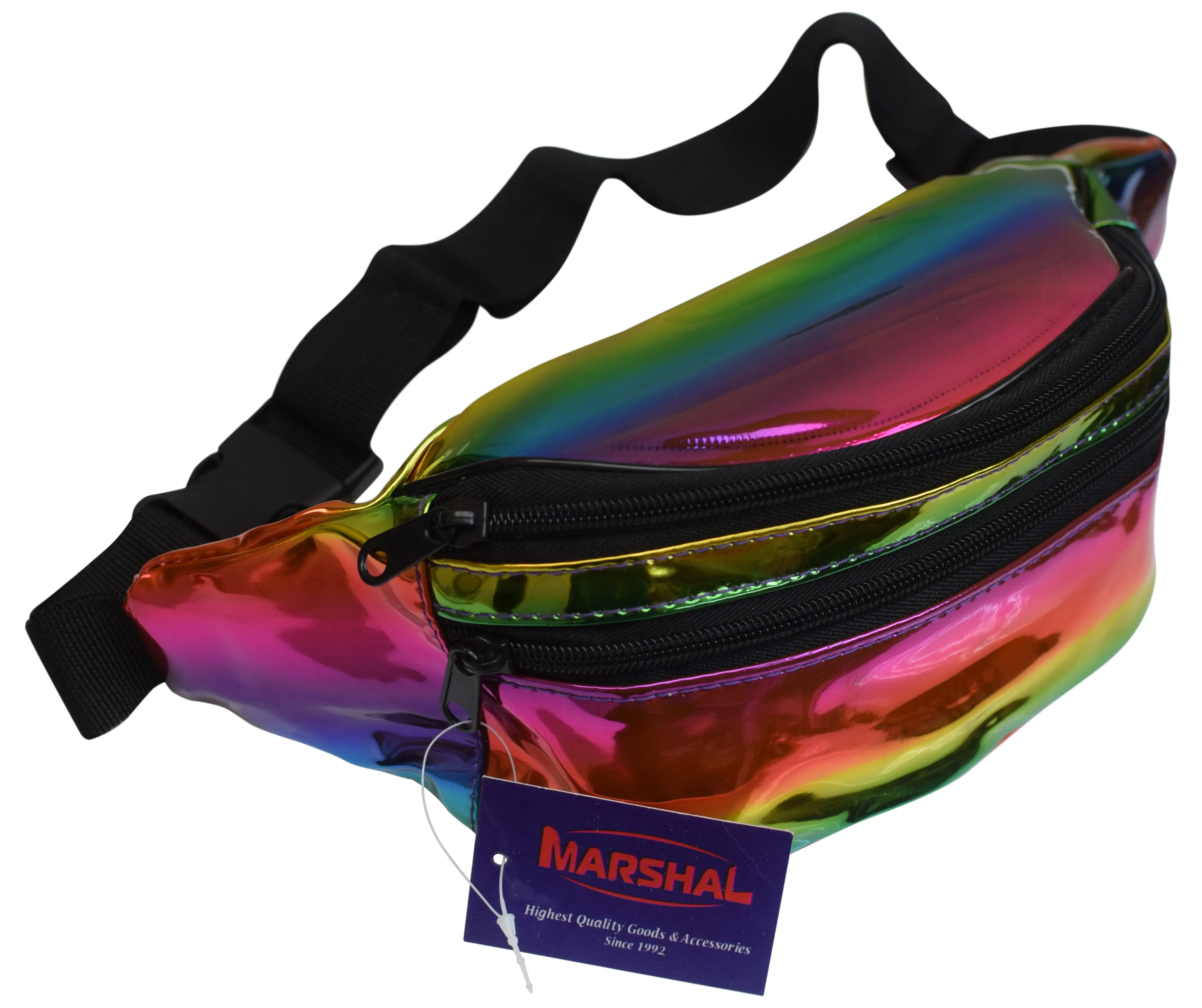 CC-BAG-HS/ Marshal Holographic Rave Fanny Pack - Packs for festival women, men | Cute Fashion Waist Bag Belt Bags