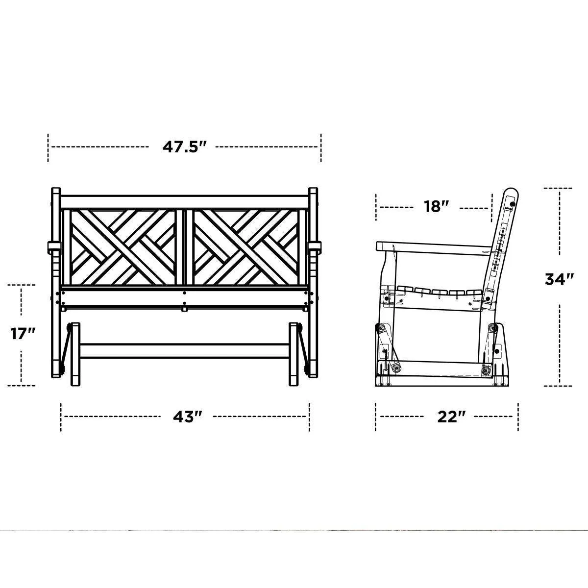 Chippendale 48" Gilder