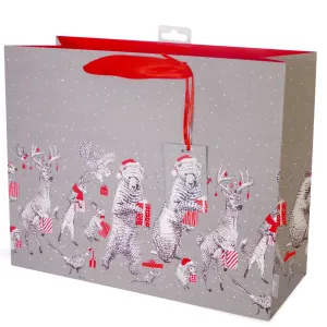 Christmas Gift Bag Carrier - Animal Party