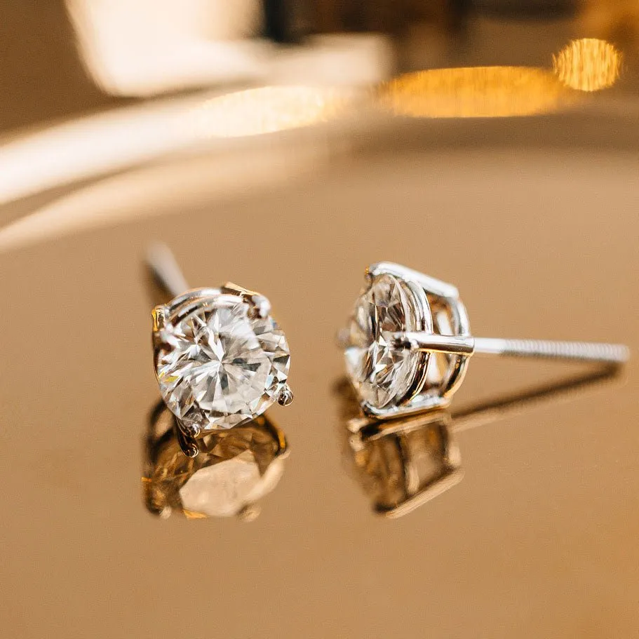 Classic Diamond Earrings