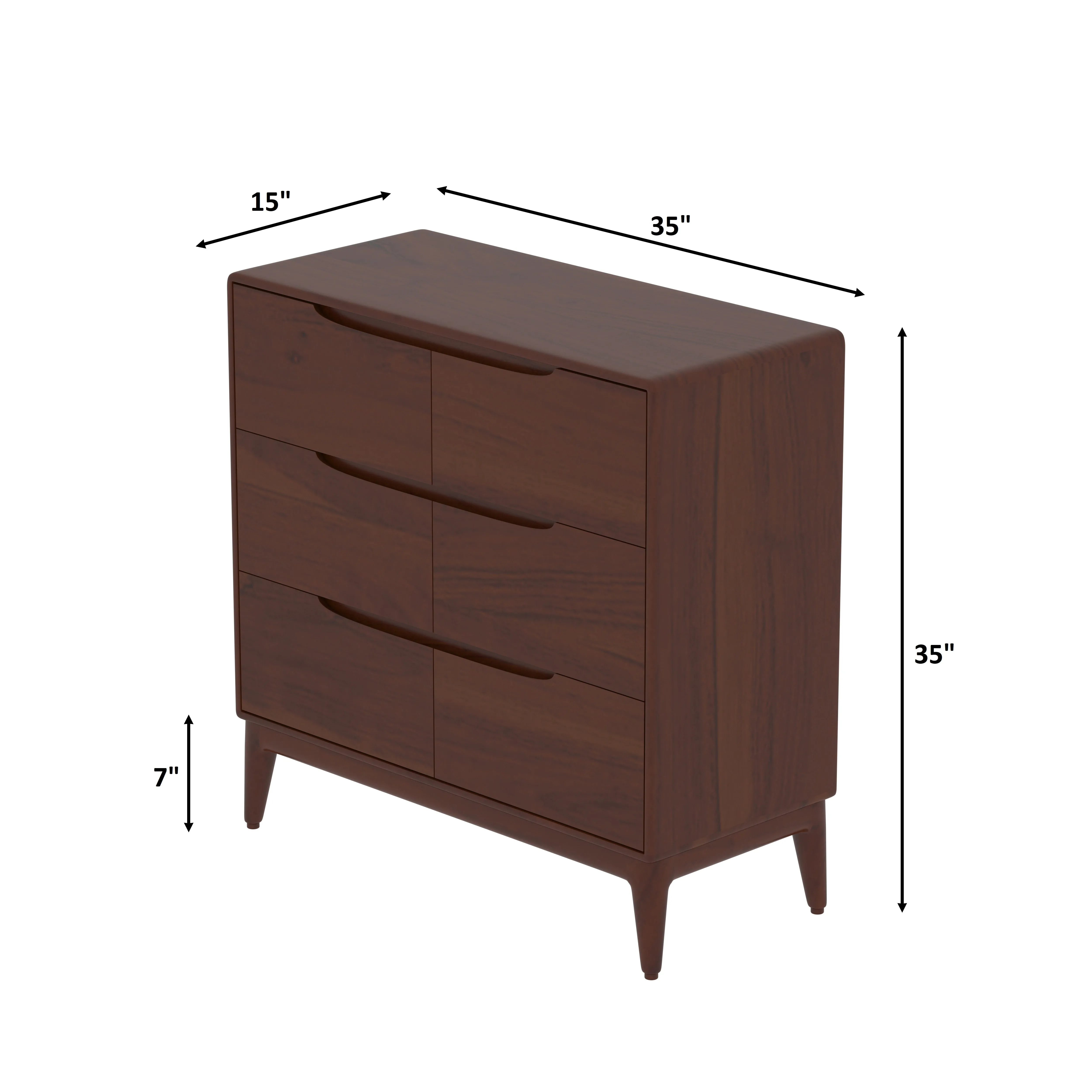 Classic Handmade Multi-Storage Plain Finished Wooden Bedside