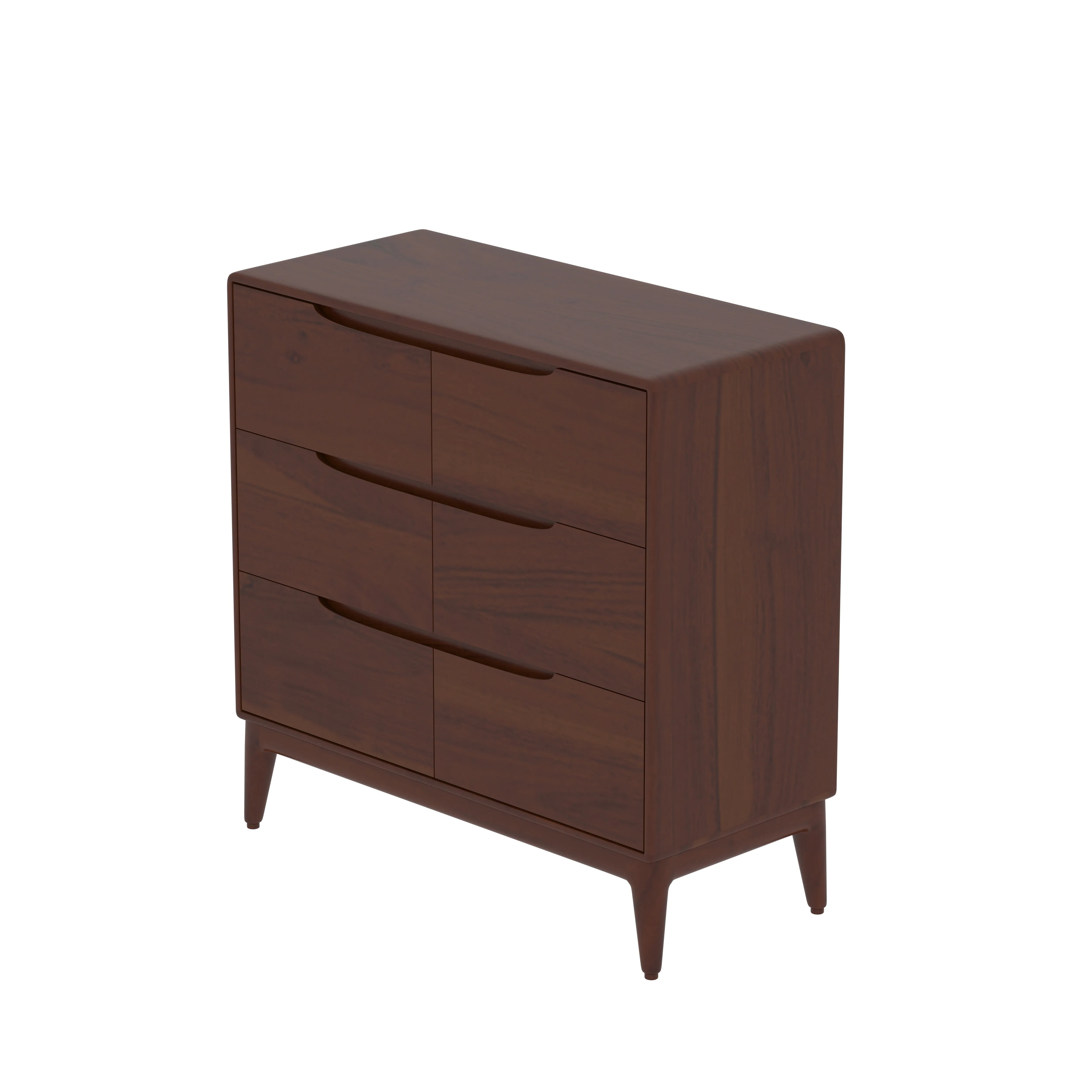 Classic Handmade Multi-Storage Plain Finished Wooden Bedside