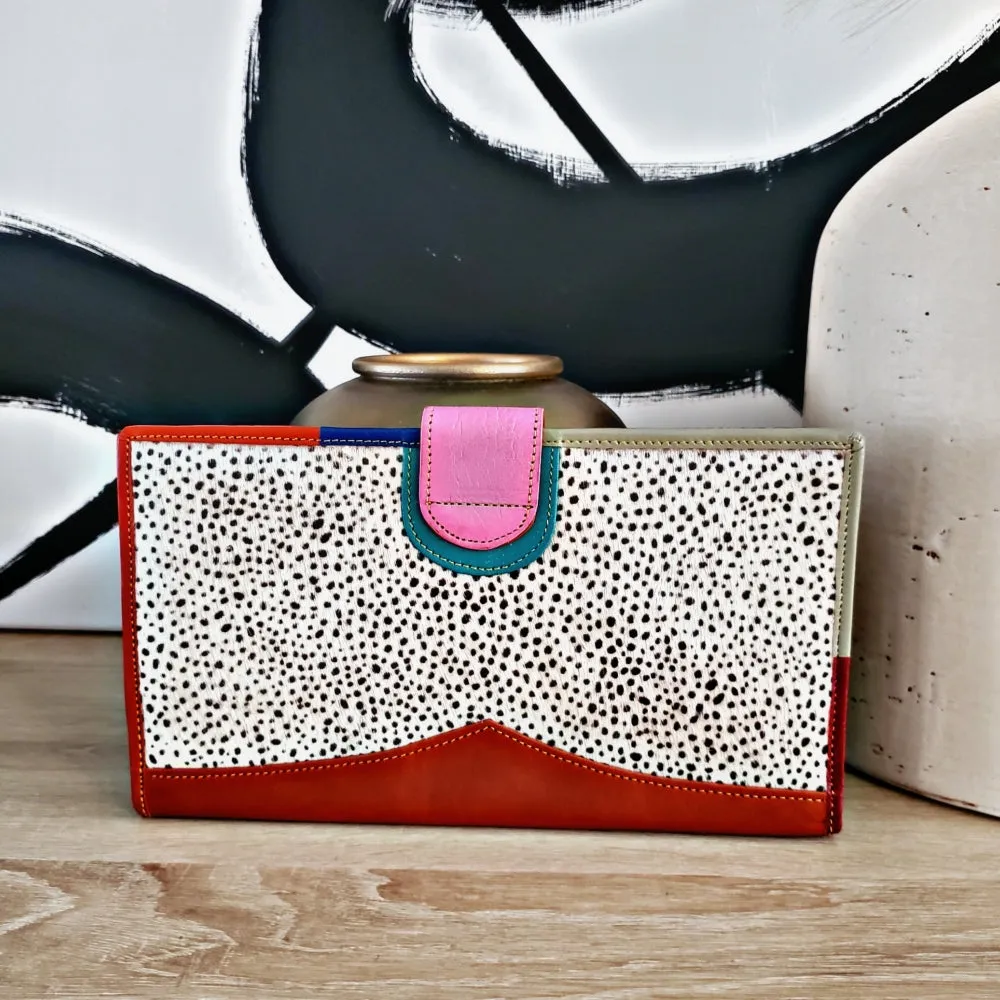 Color  Block Oversized Wallet