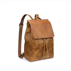 Crazy Horse Leather Backpack