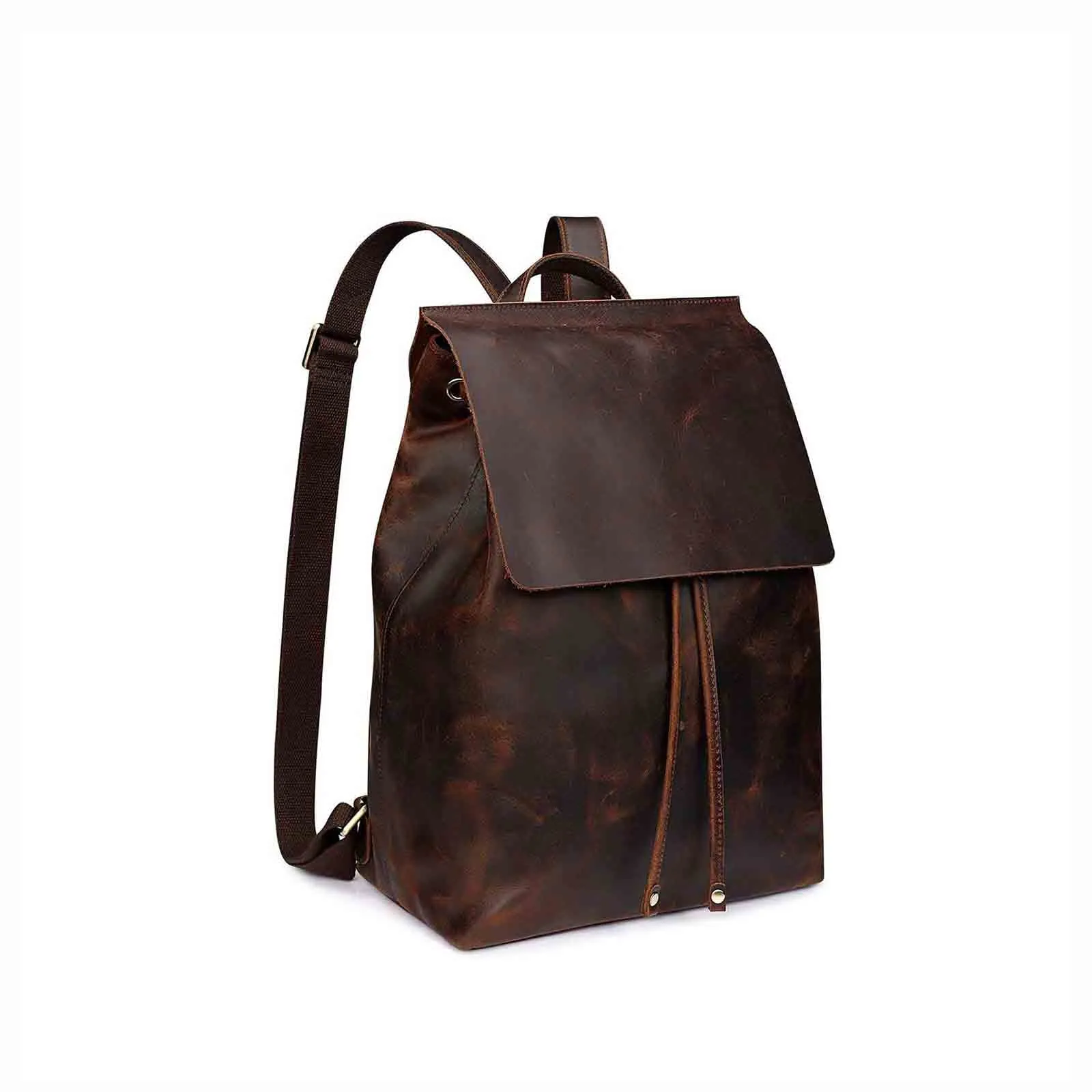 Crazy Horse Leather Backpack