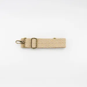 Cream Herringbone Detachable Strap