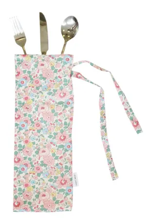 Cutlery Bag made with Liberty Fabric BETSY CANDY FLOSS