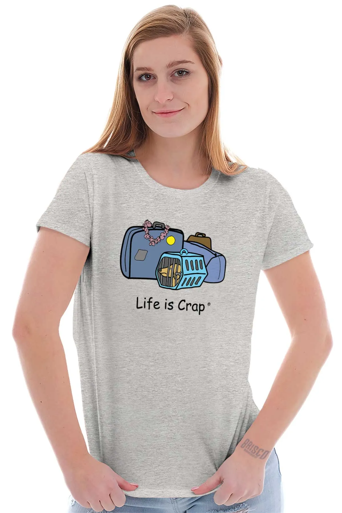 Dog Carrier Ladies T-Shirt