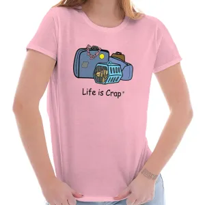 Dog Carrier Ladies T-Shirt