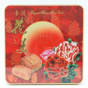 Elegant Flower Assorted Nut 1 Yolk Mooncake 單 五仁