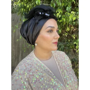 Elegant Headwrap - Black