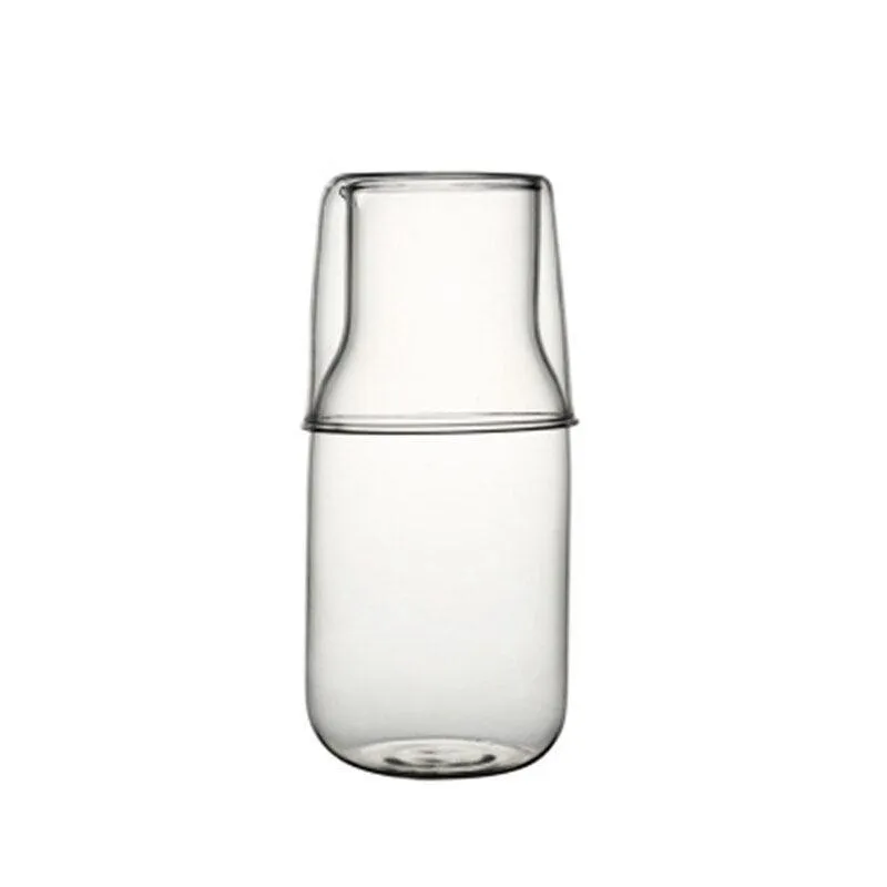 Elegant Mini Glass Water Bottle: Stylish Hydration for On-the-Go