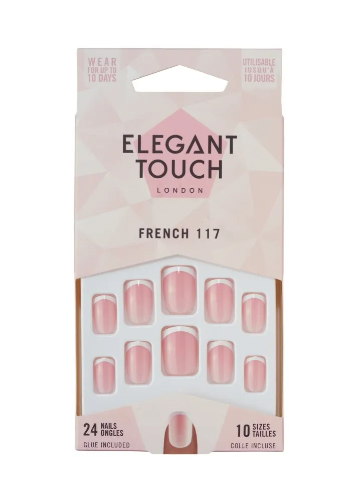 Elegant Touch French Pink Nails 117