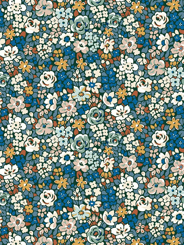 Emma Louise Blue - Liberty of London Cotton Tana Lawn - Half Yard