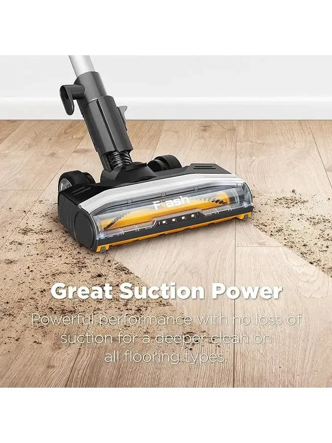 Eureka Flash Lightweight Stick Vacuum Cleaner, 15KPa Powerful Suction, 2 in 1 Corded Handheld Vac for Hard Floor and Carpet, Black