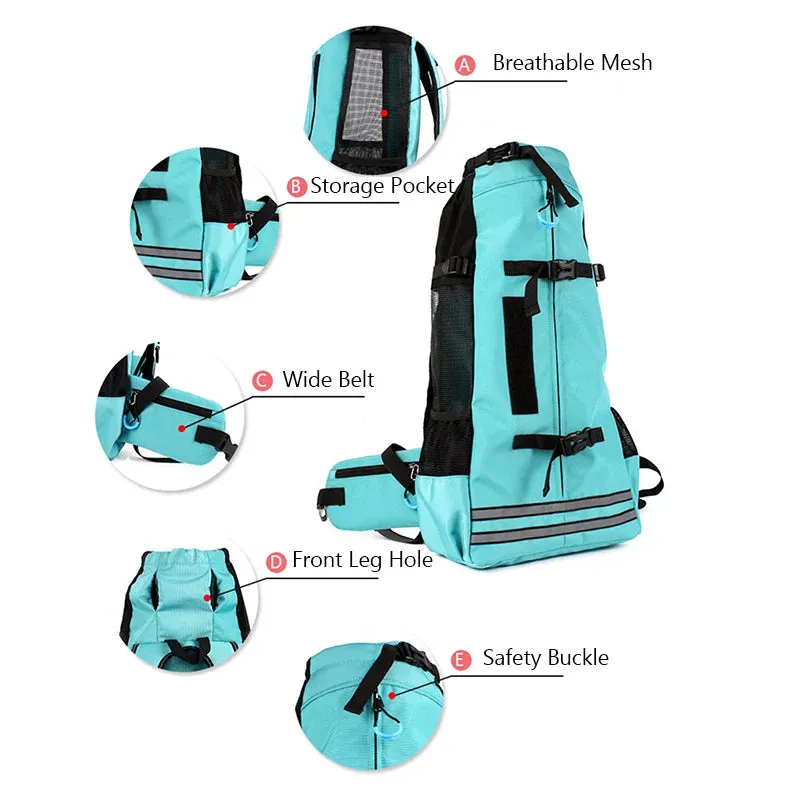 Fashion Waterproof Dog Travel Backpack | Thickened Widened Straps Pet Carrier Bag | Cozy and Easy for Medium Dogs | Corgi Shiba Inu | Alo Trendy