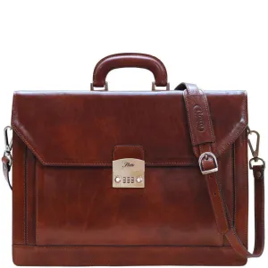 Floto Leather Venezia Combo Briefcase