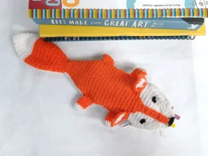 Fox Crochet Pencil Case