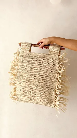 Fringe Edge Shopper Bag - Natural